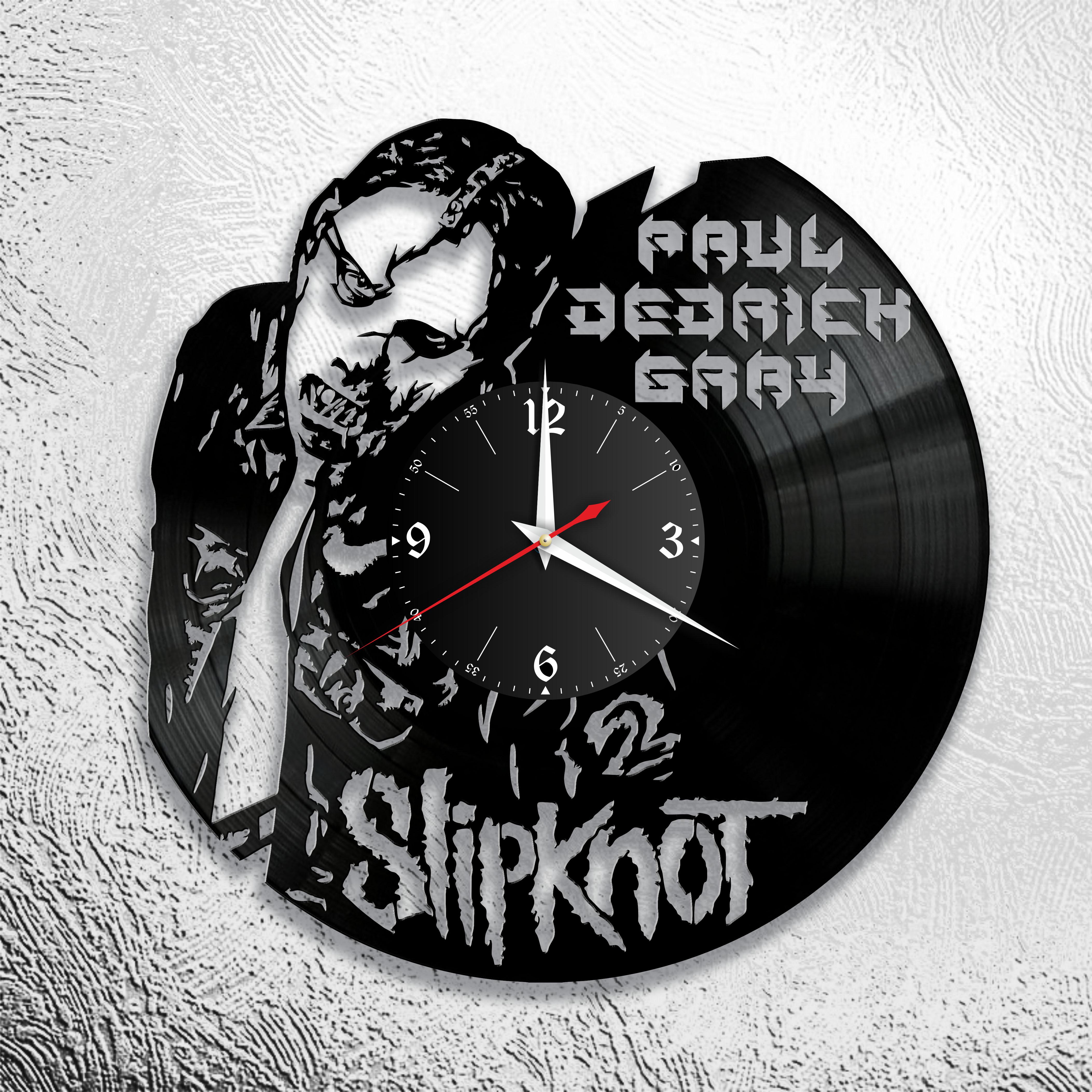 Часы настенные Slipknot Пол Грэй 3284 из виниловой пластинки