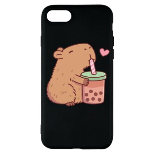 Чехол для iPhone 7 Boba tea capybara