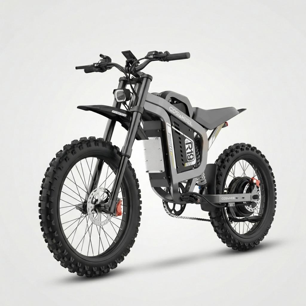 Велосипед электрический Coswheel fatbike 6000W 72V 40 Ah Серый (73944)