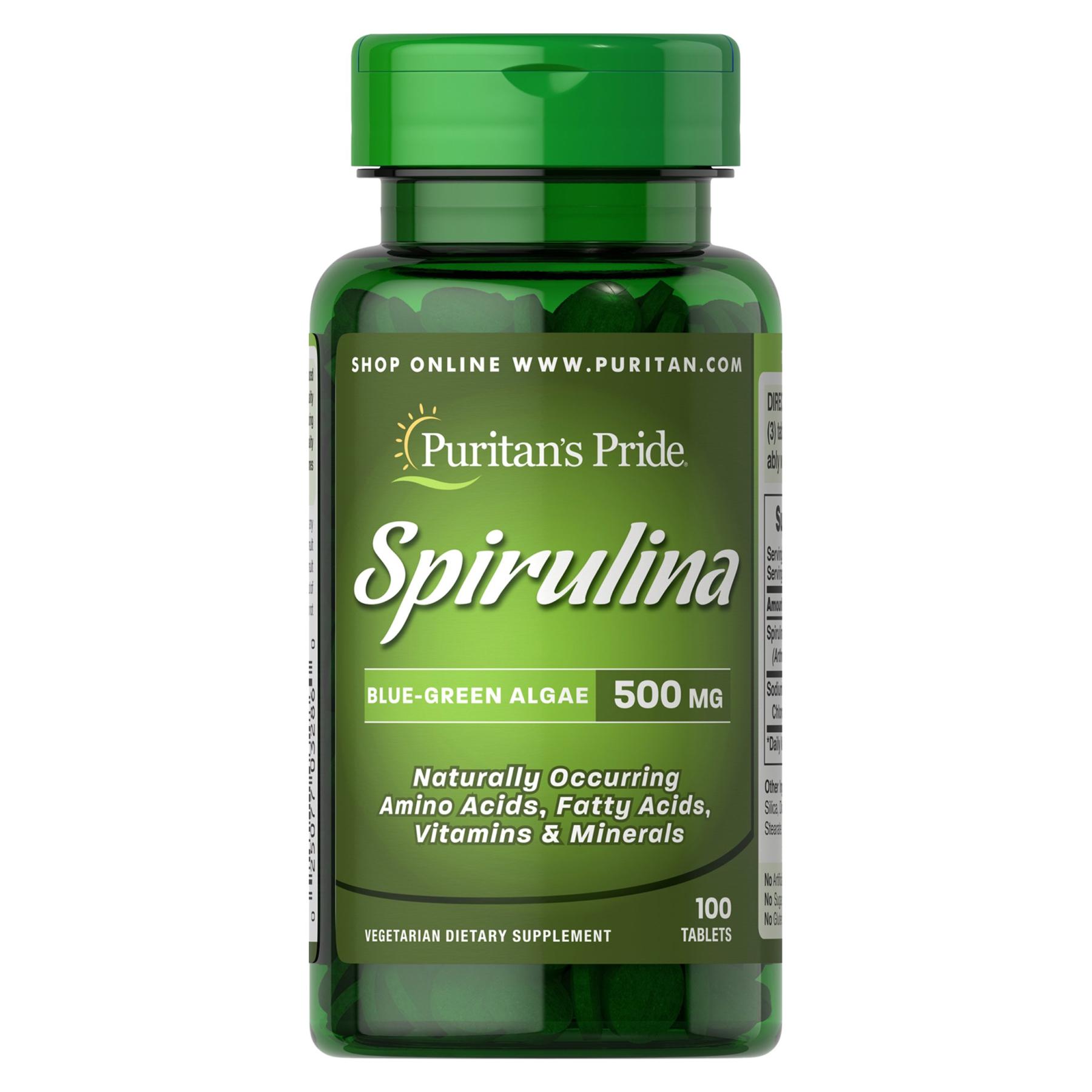 Натуральная добавка Spirulina 500 mg 100 tabs (100-59-8088108-20)