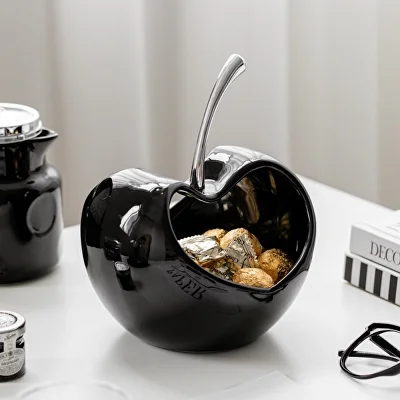 Цукерниця Q00350-2 Яблука для зберігання смаколиків Чорний - фото 2 Цукерниця Q00350-2 Яблука для зберігання смаколиків Чорний - фото 2