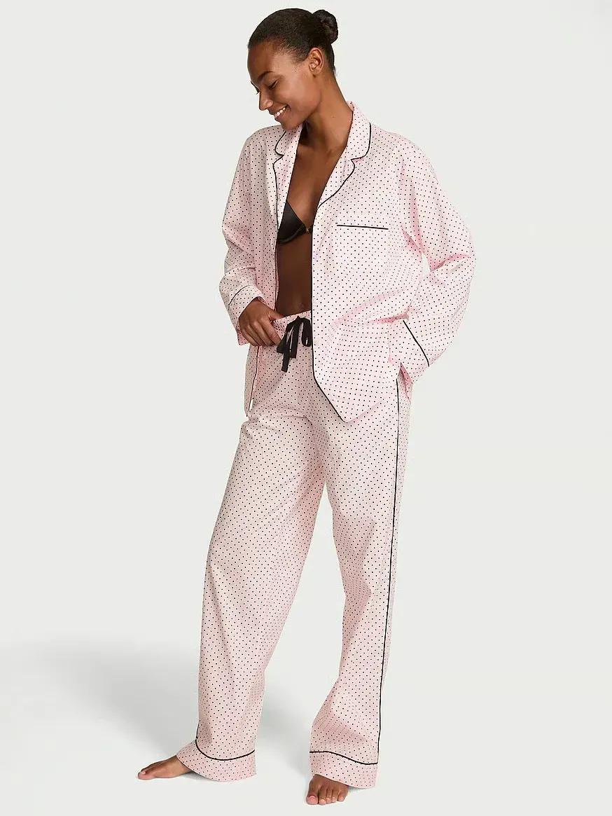 Пижама хлопковая Victoria's Secret Heritage Cotton Pajama Set Regular XS Розовый (27110989) Пижама хлопковая Victoria's Secret Heritage Cotton Pajama Set Regular XS Розовый (27110989)