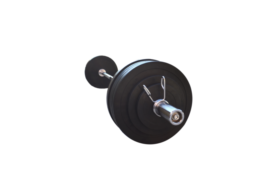 Штанга обрезиненная RN-Sport с олимпийским грифом на 145 кг (RN_OB145_best139)