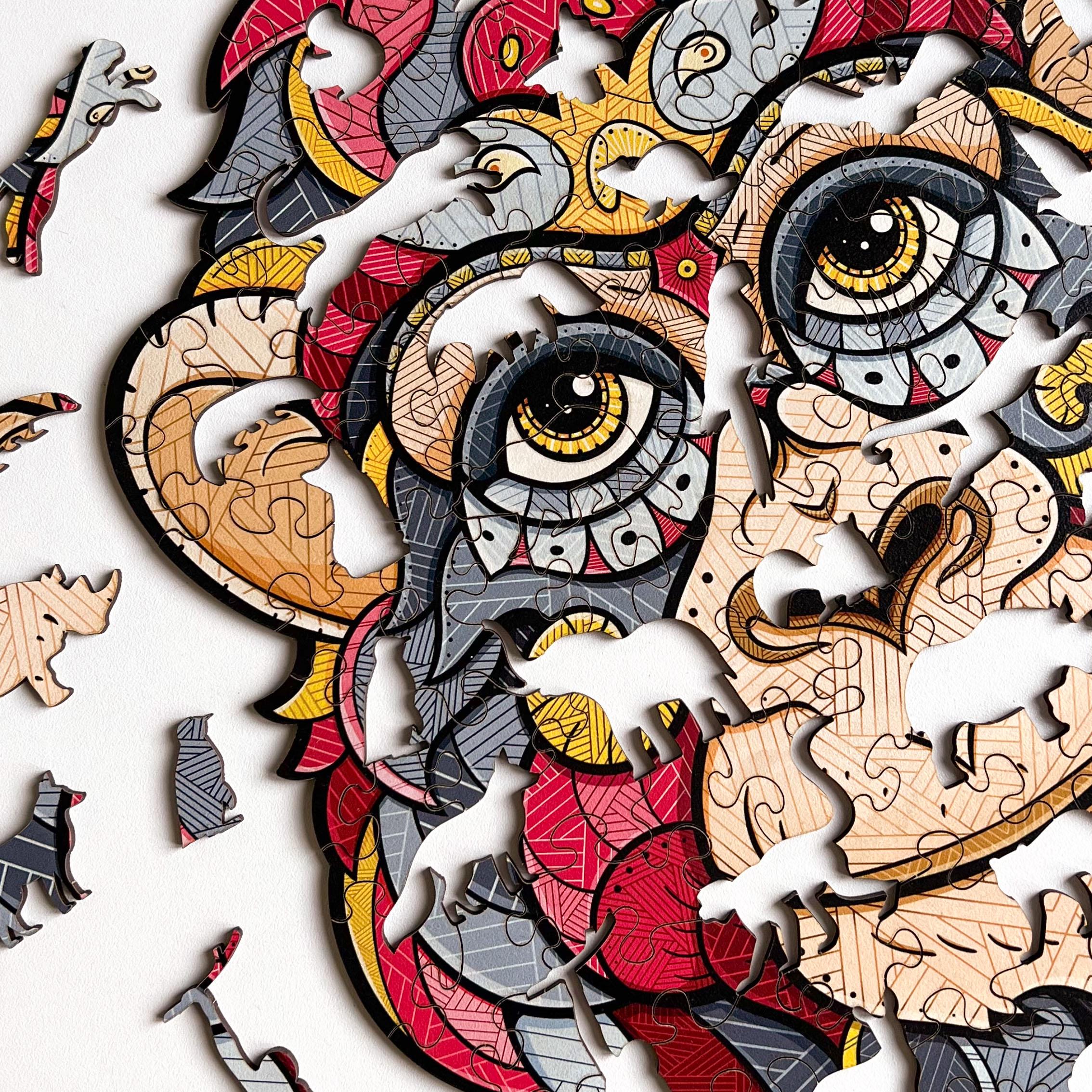 Пазл дерев'яний THEGRAVIX Мавпа фігурна (28176450) - фото 5