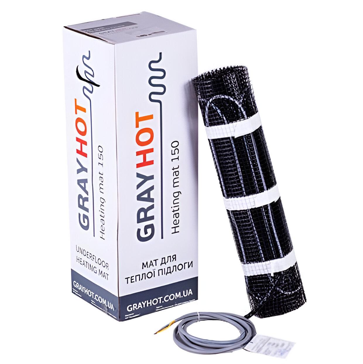 Нагревательный мат Grayhot 1929 Вт 25,6 м 12,8 м2 (3620380)