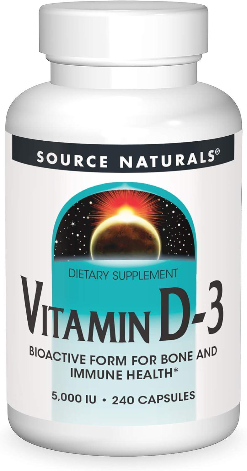 Витамин D-3 Source Naturals Vitamin D-3 5000 МЕ 240 капсул