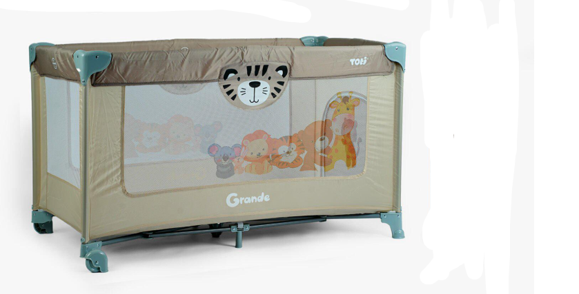 Кровать детская Toti 126×65×75 см Коричневый (T-07710)