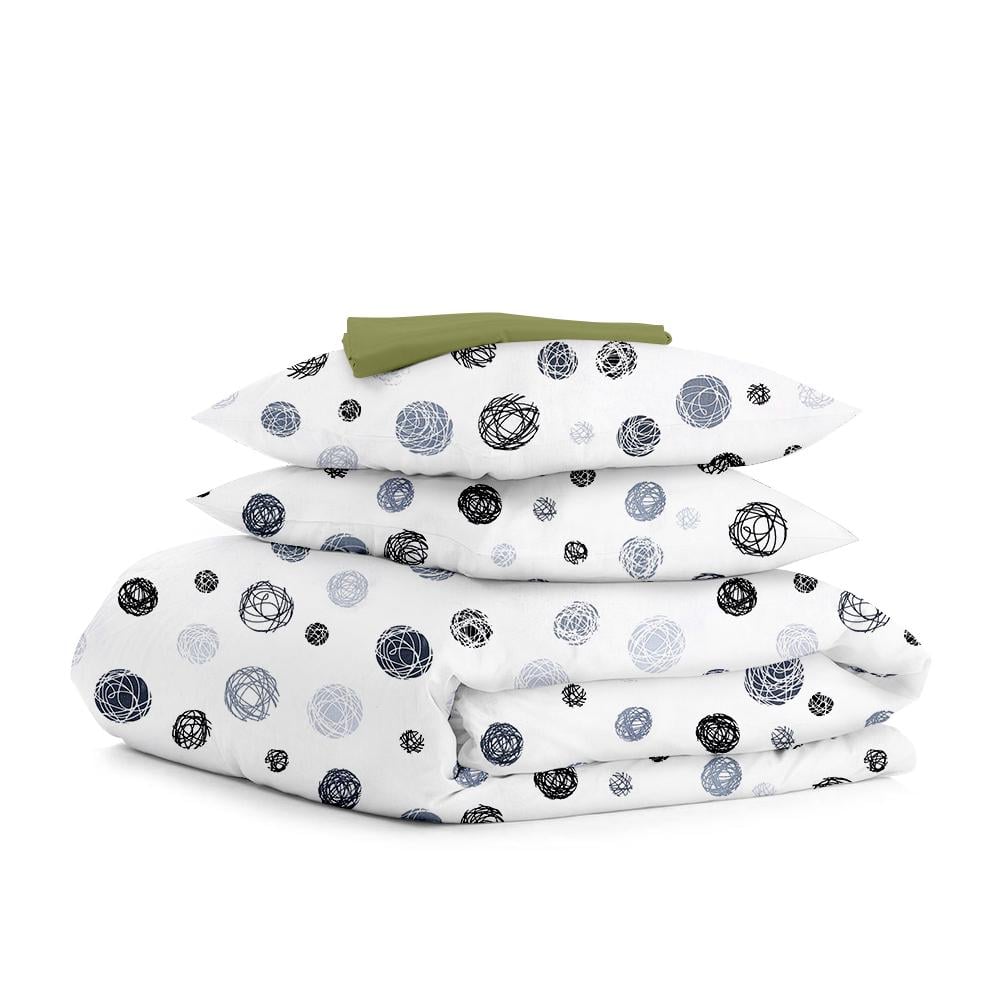 Постель двуспальная Cosas Yarn Balls с простыней на резнике 180х220 см (4822052125892)