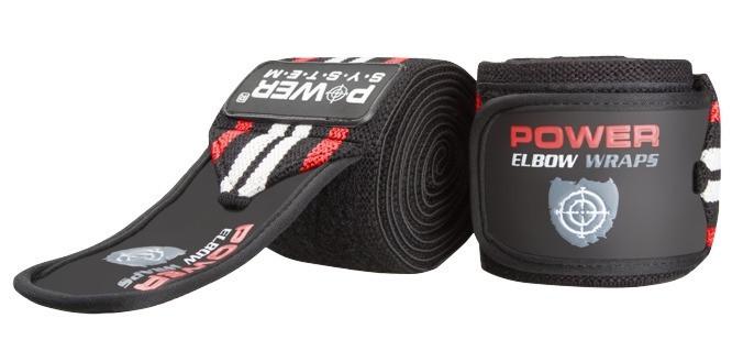 Бинти на лікоть Power System PS-3600 Elbow Wraps пара Red/Black (A-012089) Бинти на лікоть Power System PS-3600 Elbow Wraps пара Red/Black (A-012089)