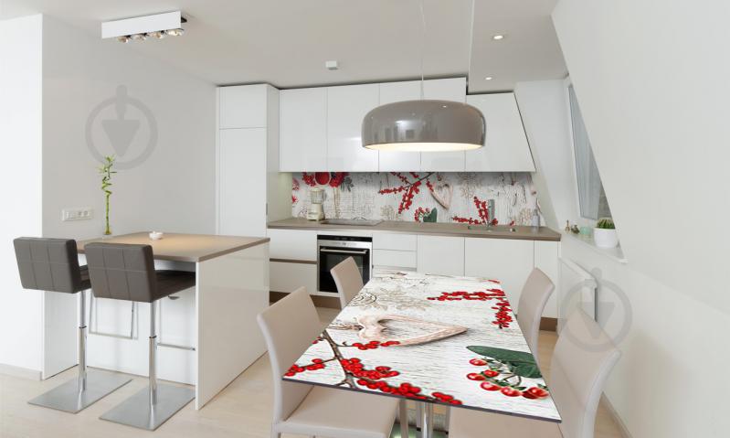 Наклейка виниловая на стол Zatarga «Красные Ягоды» 650х1200 мм Z180716/1st