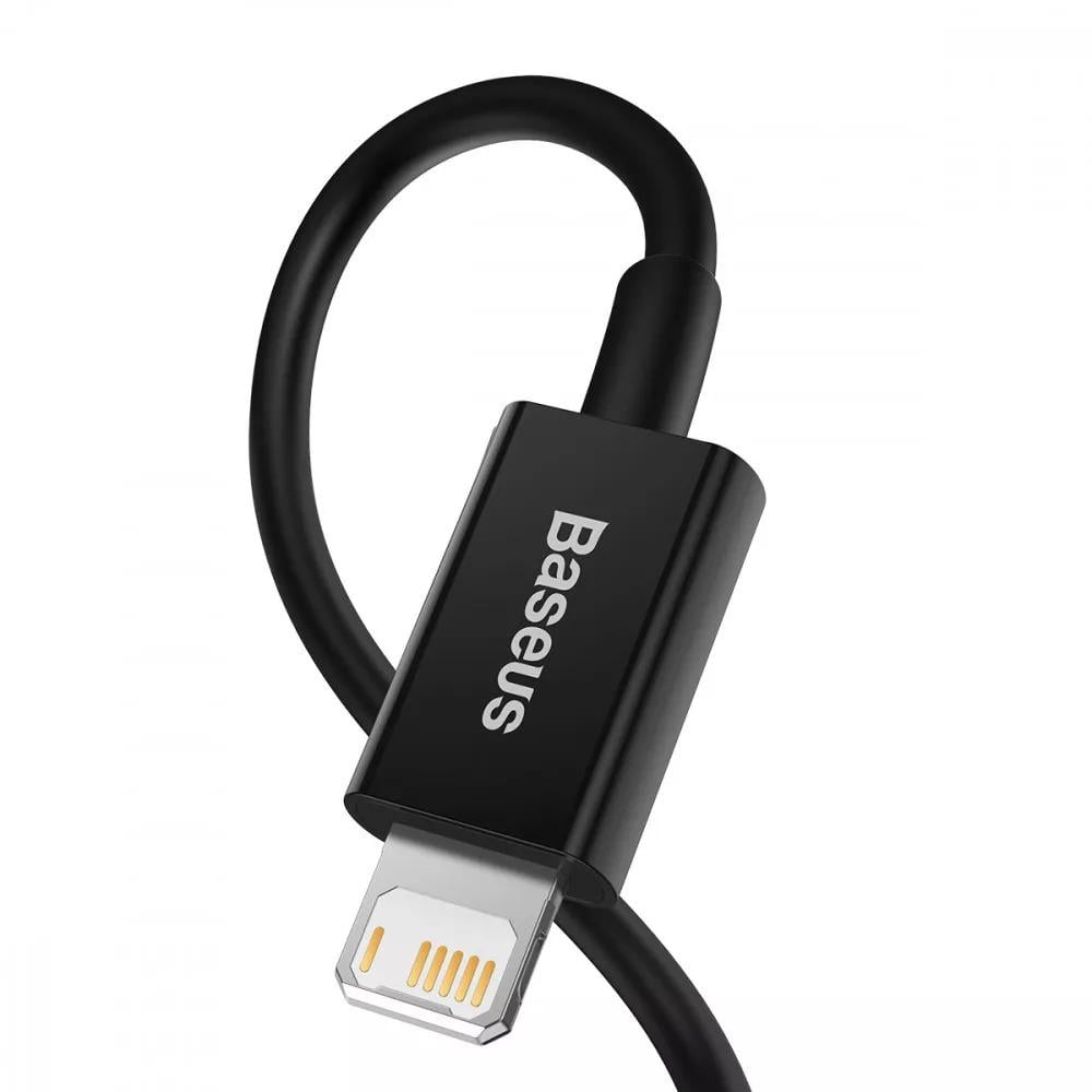 Кабель Baseus CALYS-A03 Superior Series Fast Charging Lightning 2,4 A 1 м Black - фото 6