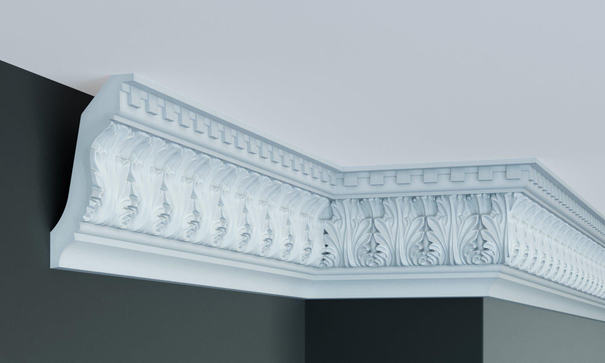 Карниз с орнаментом Gaudi Decor C1075 140x78 мм 2000 мм (12368432) Карниз с орнаментом Gaudi Decor C1075 140x78 мм 2000 мм (12368432)