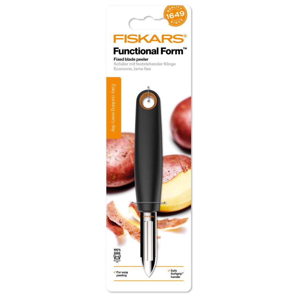 Овощечистка вертикальная Fiskars Functional Fоrm 26,7 см Черный (1014418) - фото 3