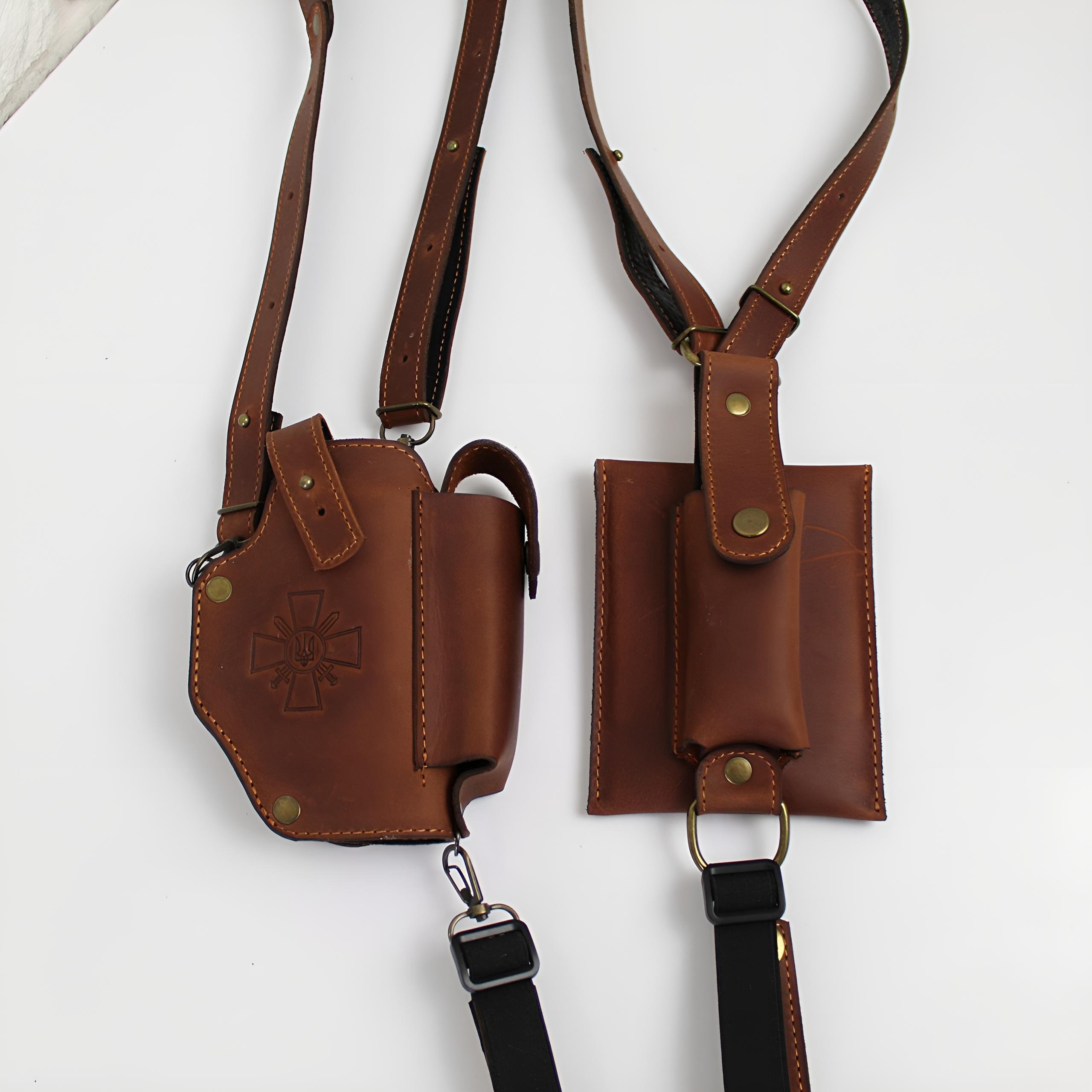 Кобура оперативная для ПМ/ТТ/Форт/Глок 3в1 Коричневый (Опера2) - фото 2 Кобура оперативная для ПМ/ТТ/Форт/Глок 3в1 Коричневый (Опера2) - фото 2