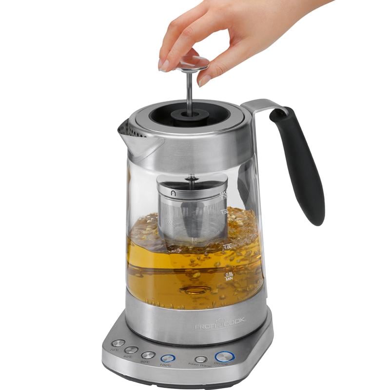 Електрочайник Profi Cook PC-WKS 1020 G скляний (403758) - фото 3