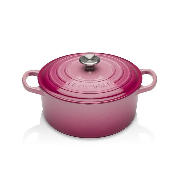 Кастрюля жаропрочная Le Creuset Signature с крышкой 24 см 4,2 л Малиновый Кастрюля жаропрочная Le Creuset Signature с крышкой 24 см 4,2 л Малиновый