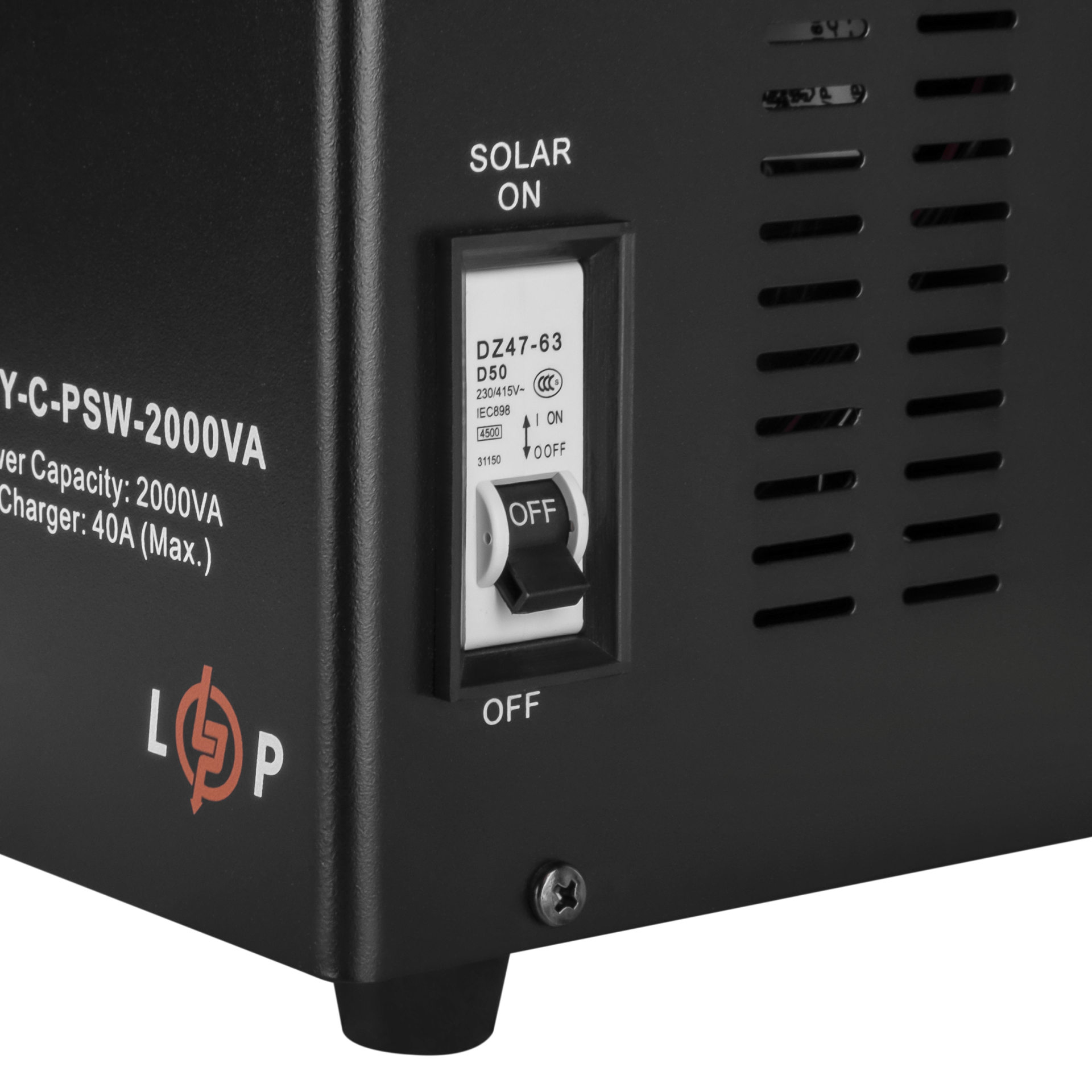 Інвертор сонячний LogicPower LPY-C-PSW-2000VA MPPT24V 1400W (4126) - фото 6