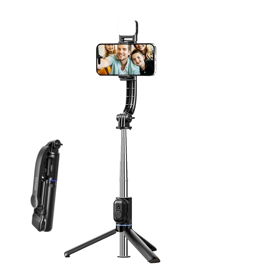 Селфи палка с пультом Essager C01 с подсветкой (25397475)