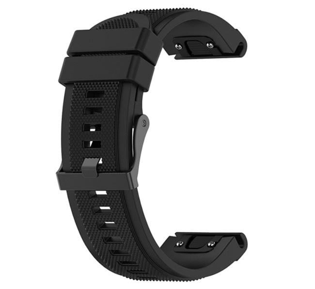 Силиконовый ремешок Primo для часов Garmin Fenix 3/3HR/Fenix 5X/6X Black (823914159)
