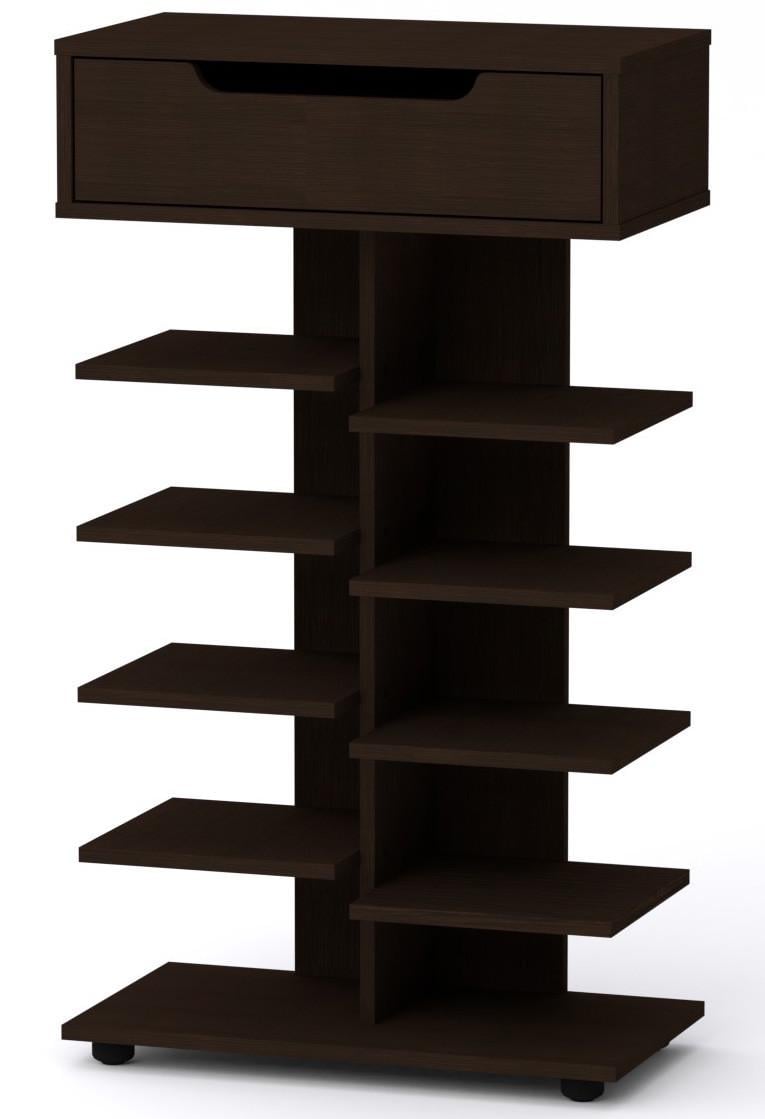 Тумба под обувь Компанит SC-15 60х32х104,8 см Венге темный (28493356) - фото 1