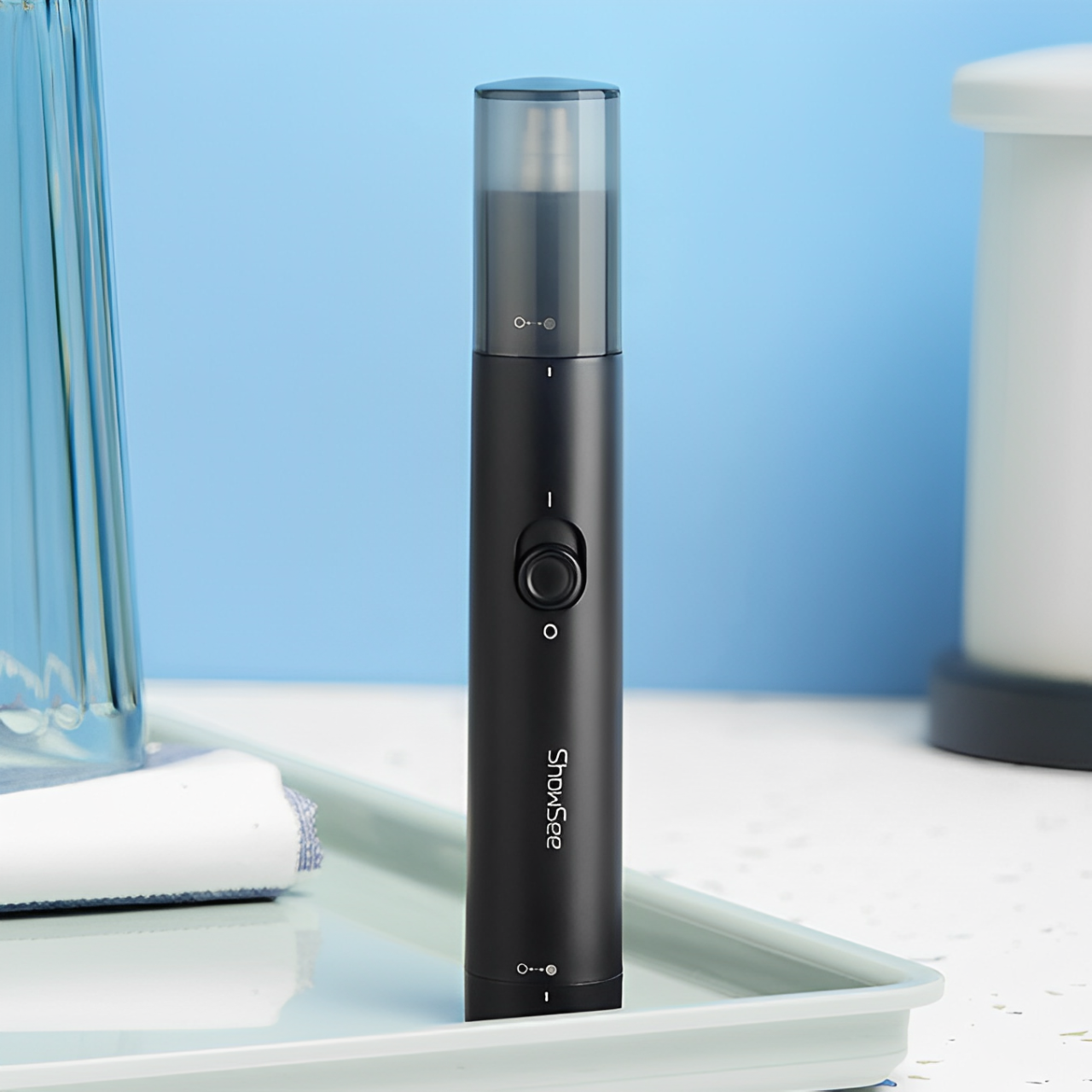 Триммер для носа ShowSee Nose Hair Trimmer C1-BK беспроводной со съемной плавающей головкой Black (001067) - фото 2 Триммер для носа ShowSee Nose Hair Trimmer C1-BK беспроводной со съемной плавающей головкой Black (001067) - фото 2