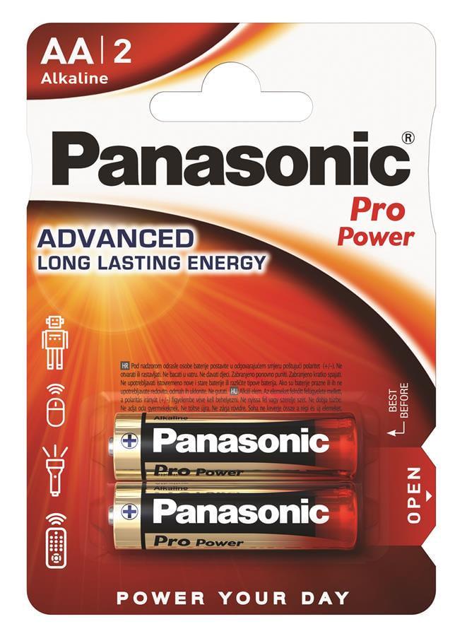 Батарейка щелочная Panasonic PRO Power AA 2 шт. (ERC-LR6XEG/2BP)