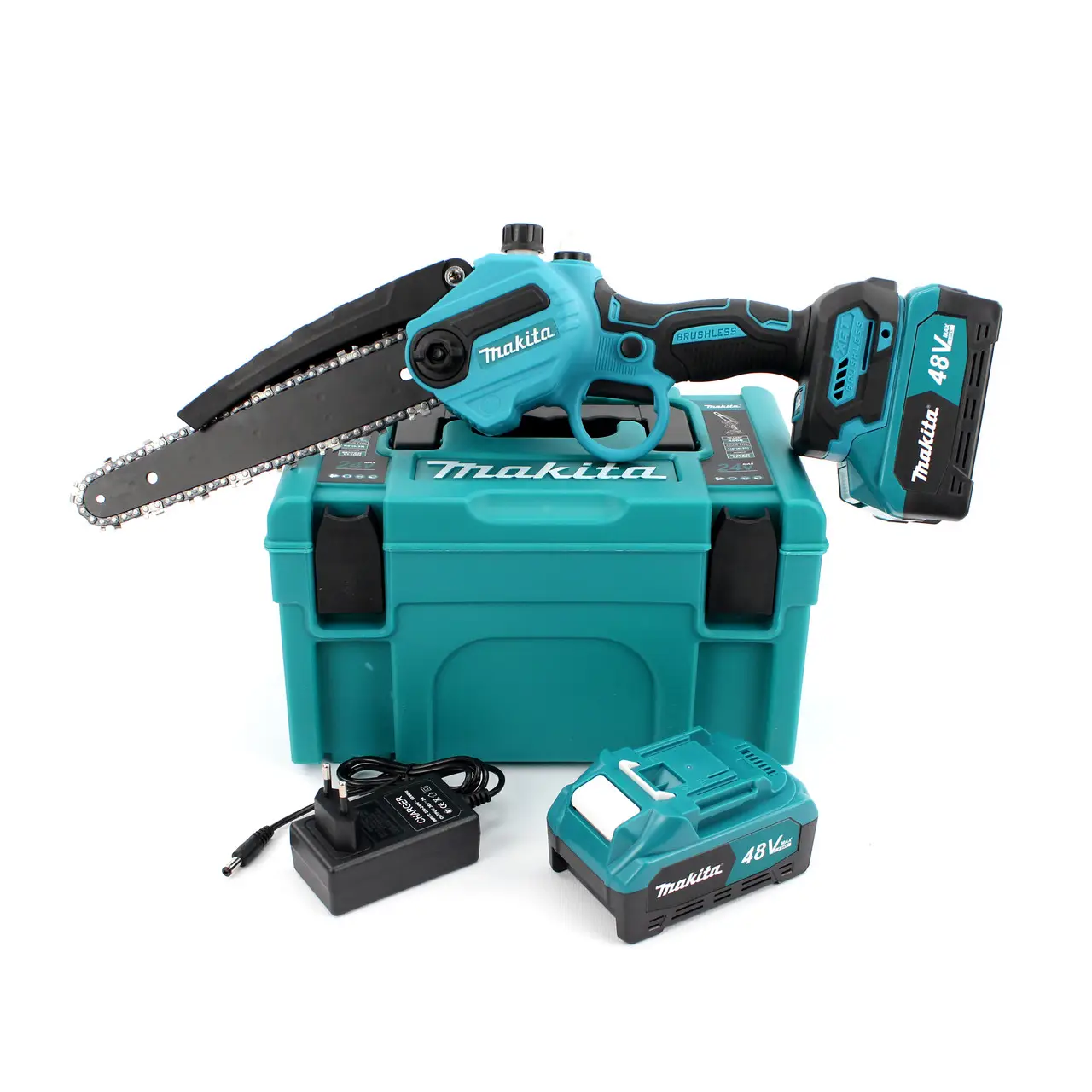 Минипила аккумуляторная DUC155HN-8 48V 6AH шина 20 см с полуавтоматической смазкой цепи (28542212)