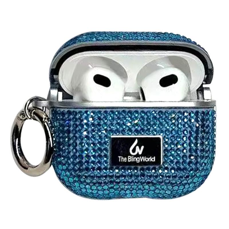 Чохол Bling World Rock Diamond для навушників AirPods 1/2 Блакитний (00000057525_7)