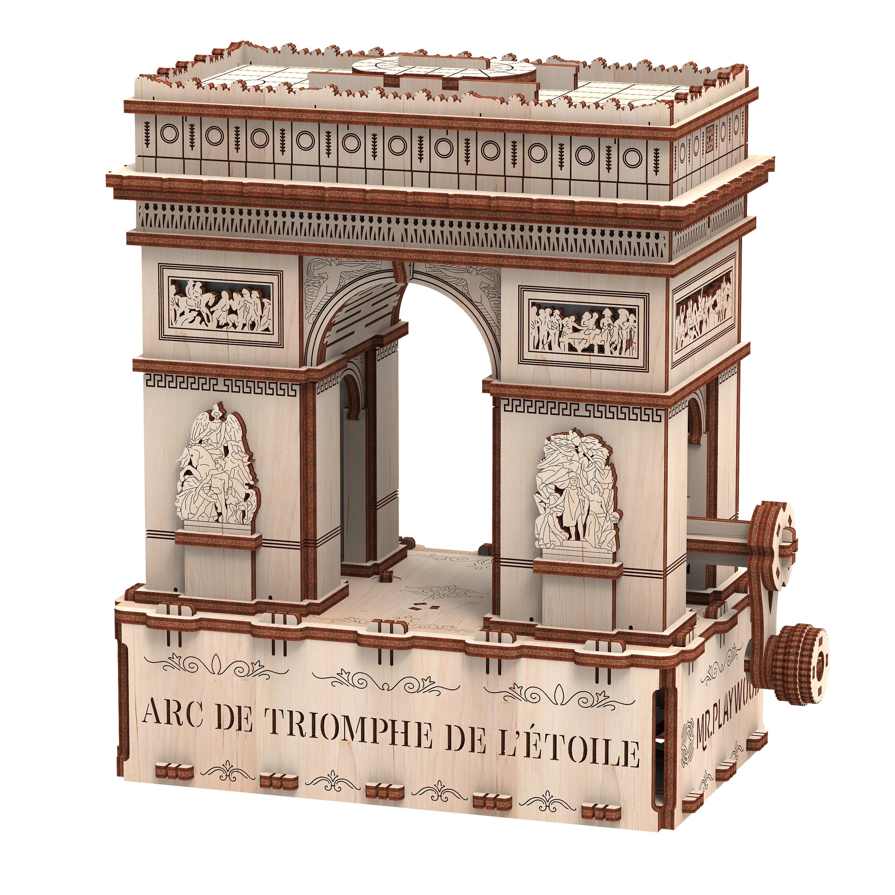 Конструктор деревянный Mr.Playwood Триумфальная арка с фонариком (10207)