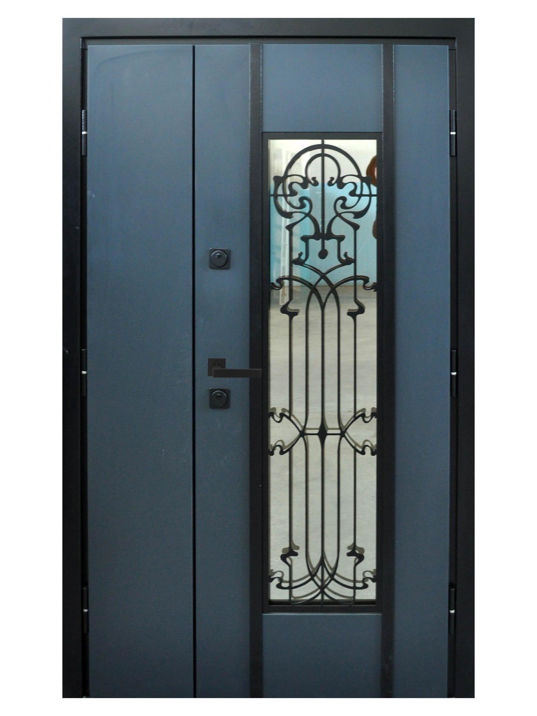 Двері вхідні Максимум NPL400 2040х1200 мм Антрацит (12500501) - фото 1 Двері вхідні Максимум NPL400 2040х1200 мм Антрацит (12500501) - фото 1