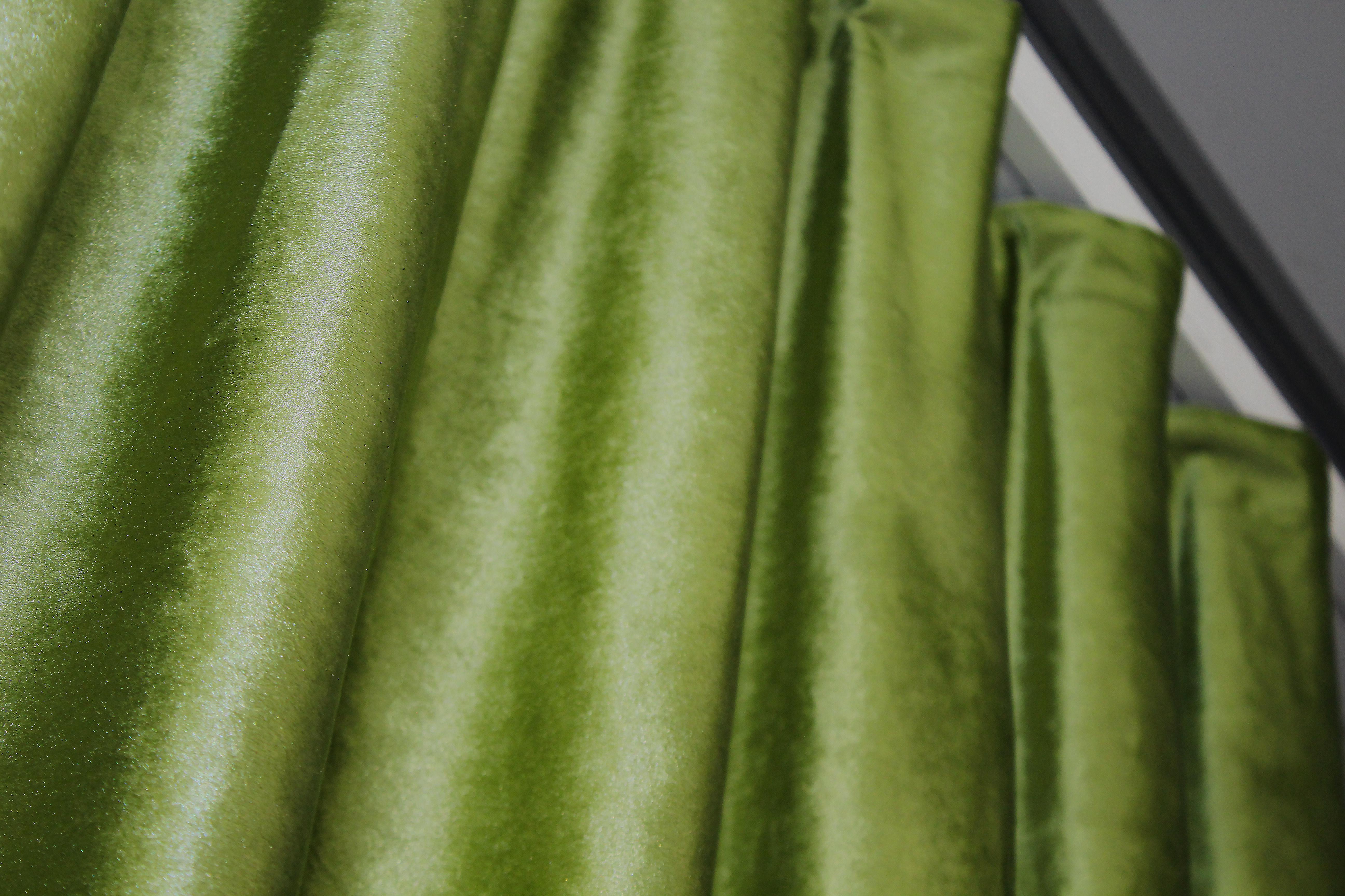 Комплект штор VR-Textil № 902ш оксамит 100х280 см 2 шт. Салатовий (31-806) - фото 9 Комплект штор VR-Textil № 902ш оксамит 100х280 см 2 шт. Салатовий (31-806) - фото 9