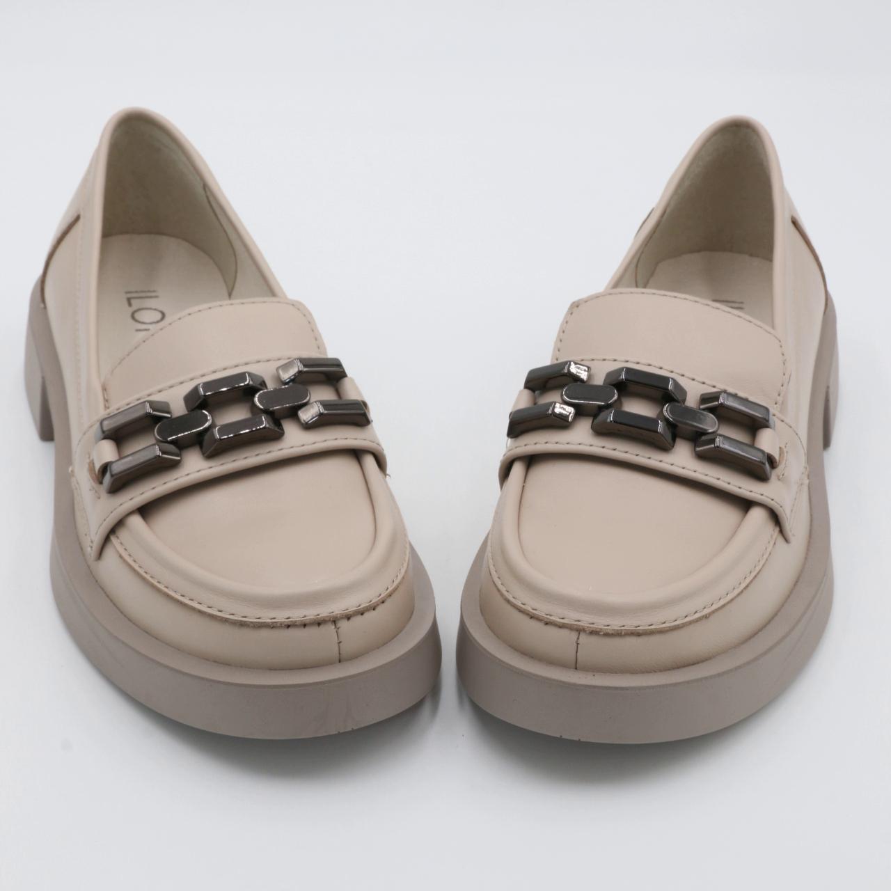 Туфли женские Ilona 100/144 лоферы кожаные р. 38 Бежевый (29676002) - фото 4 Туфли женские Ilona 100/144 лоферы кожаные р. 38 Бежевый (29676002) - фото 4