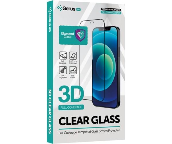 Захисне скло Gelius Pro 3D Diamond для iPhone 12 / 12 Pro, Black