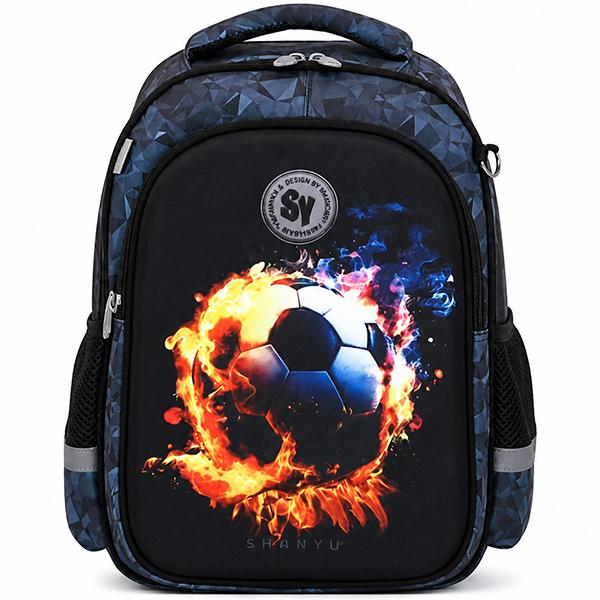 Рюкзак школьный Football полукаркасный с пеналом 37х28х20 см (ЦБ-00041835)