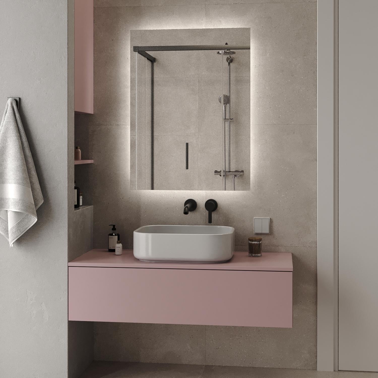 Зеркало с подсветкой в ​​ванную/спальню или гостиную Сан-Паулу 800x600 мм