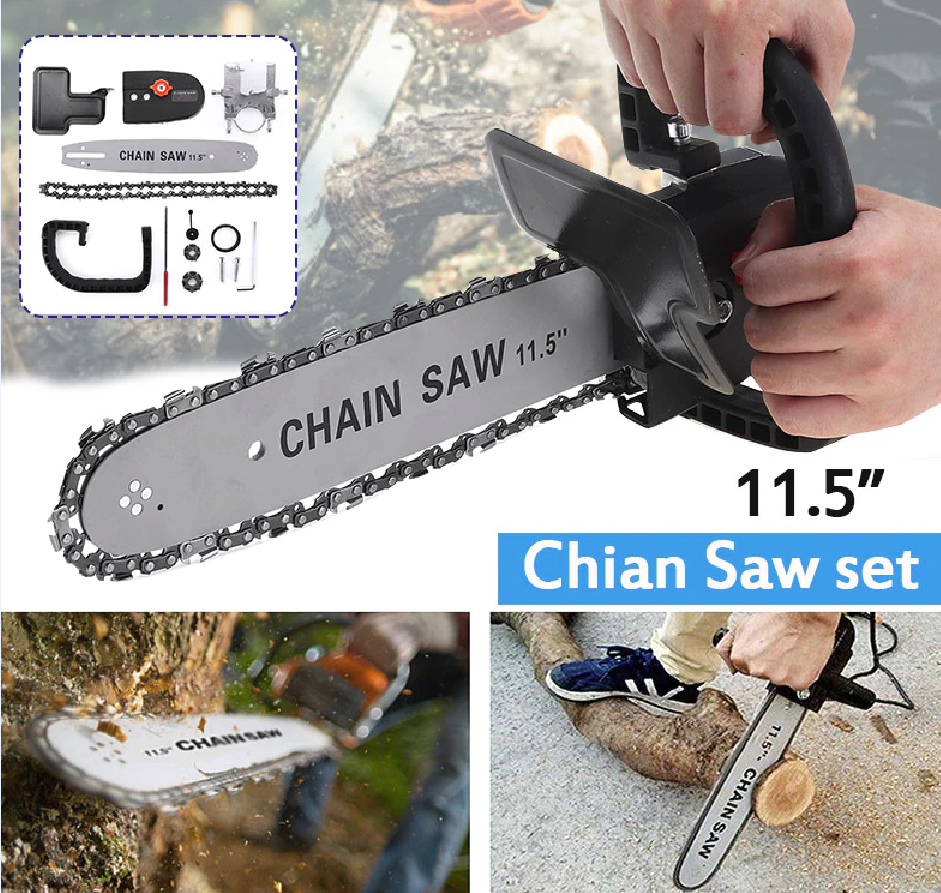 Насадка цепная пила M10 на болгарку 100/115 мм (1129) - фото 9