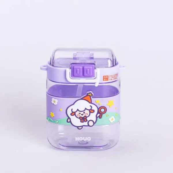 Пляшка для води дитяча Magic Lamb з ремінцем 560 мл Бузковий (HP-14-36V) - фото 2