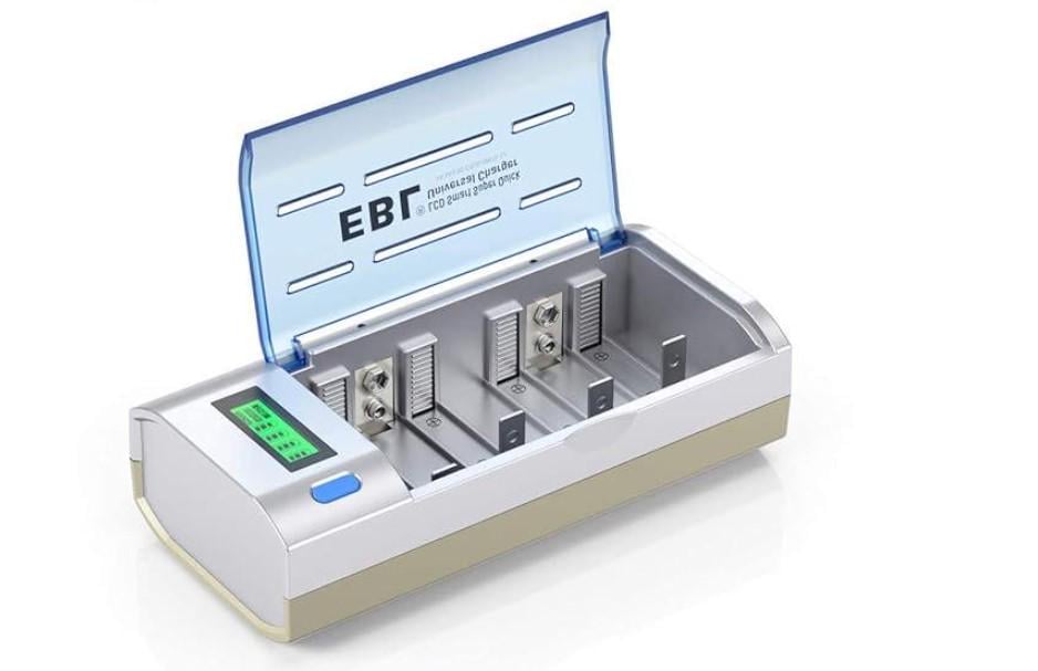 Зарядное устройство многофункциональное EBL906 для аккумуляторных батарей AA/AAA/DC 9V