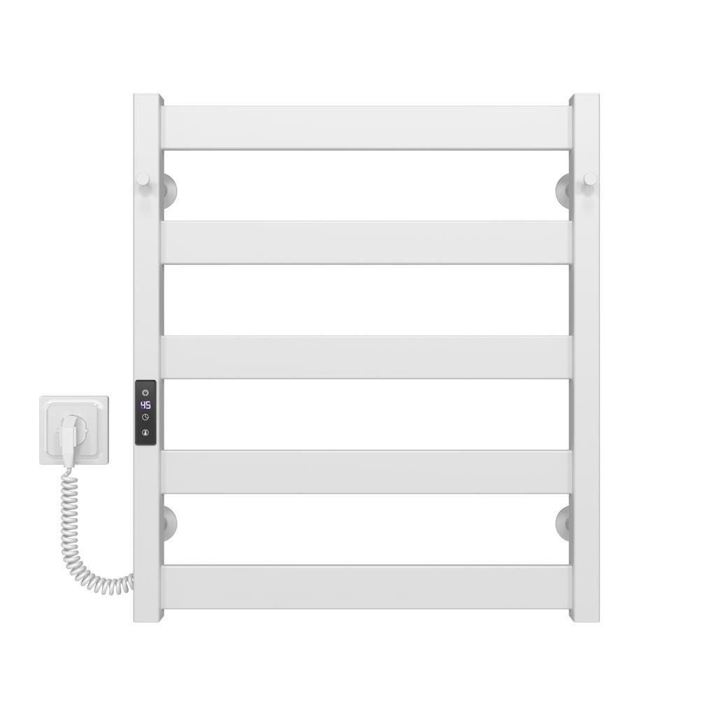 Полотенцесушитель электрический HeatPro Olivia P5 углеродная сталь левостороннее подключение 600x500 мм Белый (BH-OL6005005EWL)