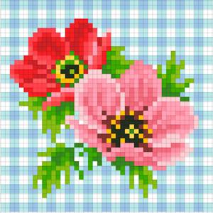 Алмазная мозаика Анемони 12х12 см (АМШ-120)