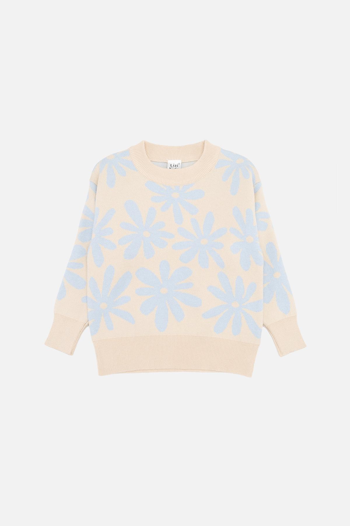 Джемпер для девочки 110 см Бежевый (SKT001038334)