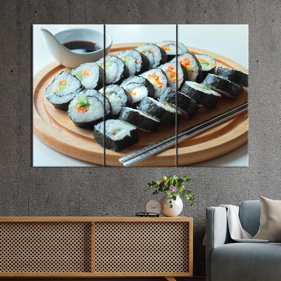 Настенний декор Вегетарианский сет суши-маки 156x100 см (A471-3)