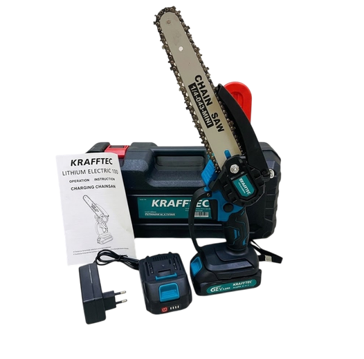 Пила цепная KRAFFTEC 36 В 4 Ач шина 20 см 4600 об/мин