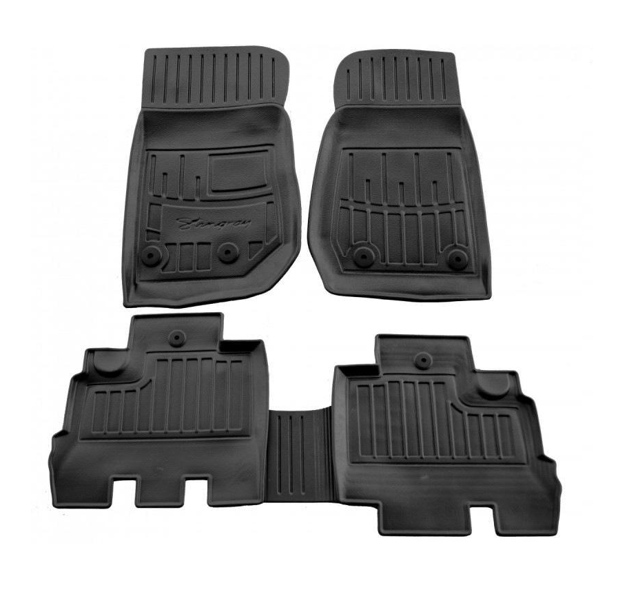 Коврики Stingray 3D Stingray для Jeep Wrangler 2007-2017 гг. полиуретан Черный