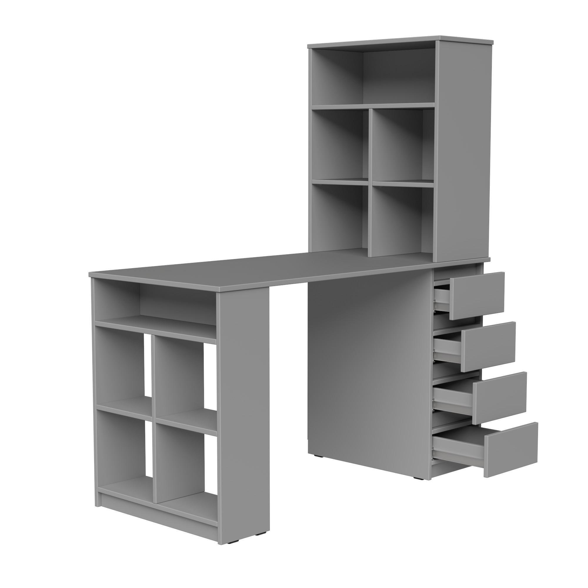 Стіл письмовий СП10 4Я SENAM 1500х1400х600 мм ДСП Сіра мишка - фото 4 Стіл письмовий СП10 4Я SENAM 1500х1400х600 мм ДСП Сіра мишка - фото 4