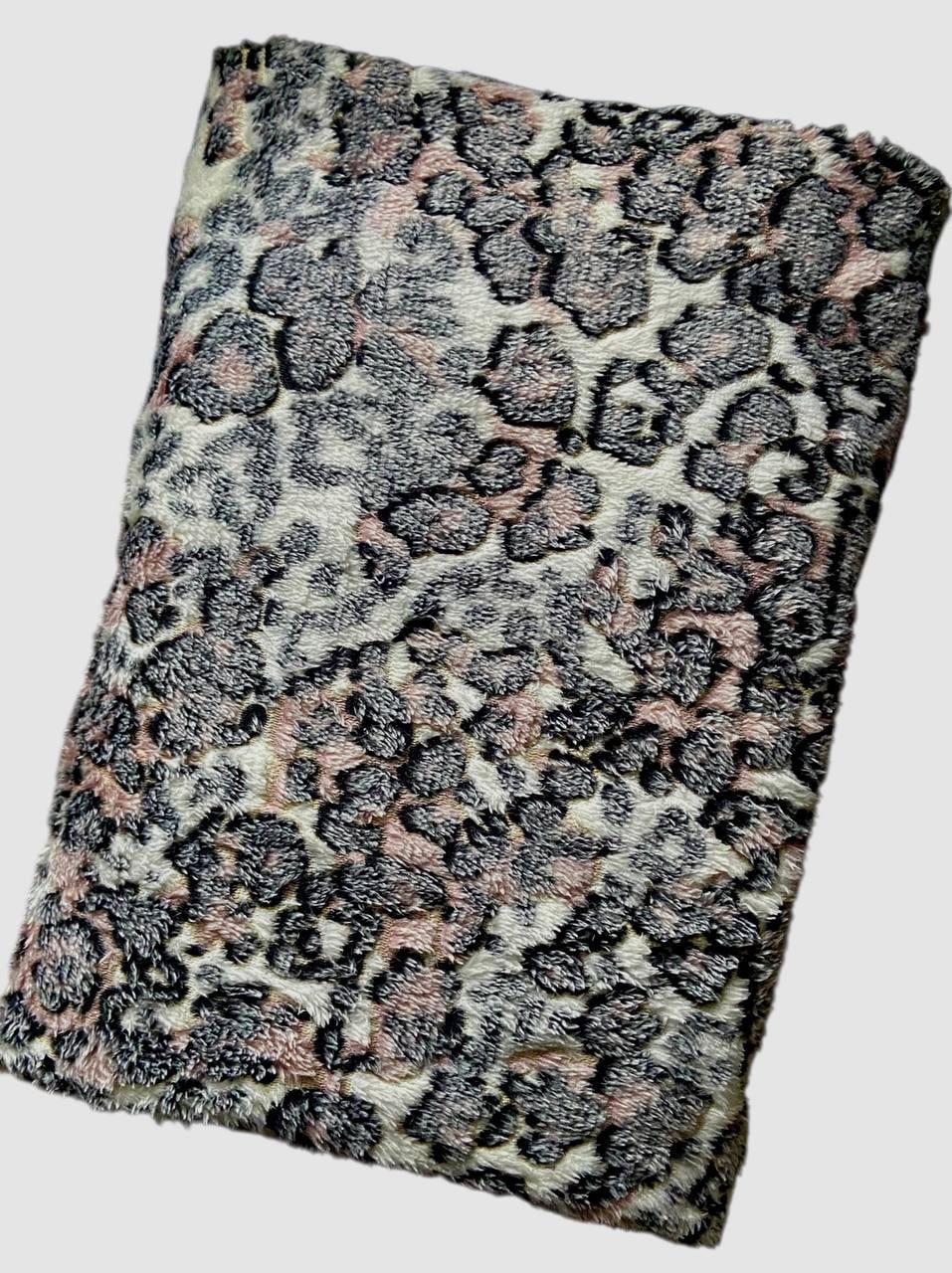 Плед микрофибровый/двухспальный Тигр 180х200 см Коричневый