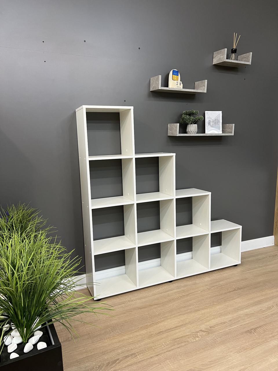 Стелаж на 10 комірок А-5 1400/1425/252 мм Білий - фото 4 Стелаж на 10 комірок А-5 1400/1425/252 мм Білий - фото 4