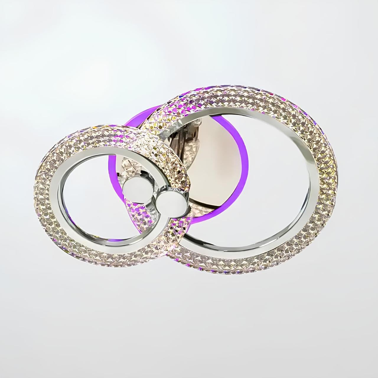 Люстра светодиодная Svet 36W+10W 3000-6000К Хром (SC-2103/1+1C CR PK/BU/PL)