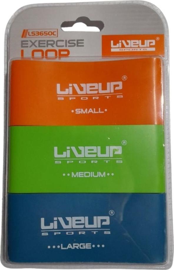 Набір еспандерів-петель LiveUp EXERCISE LOOP Синій/Помаранчевий/Зелений (LS3650C) - фото 2 Набір еспандерів-петель LiveUp EXERCISE LOOP Синій/Помаранчевий/Зелений (LS3650C) - фото 2