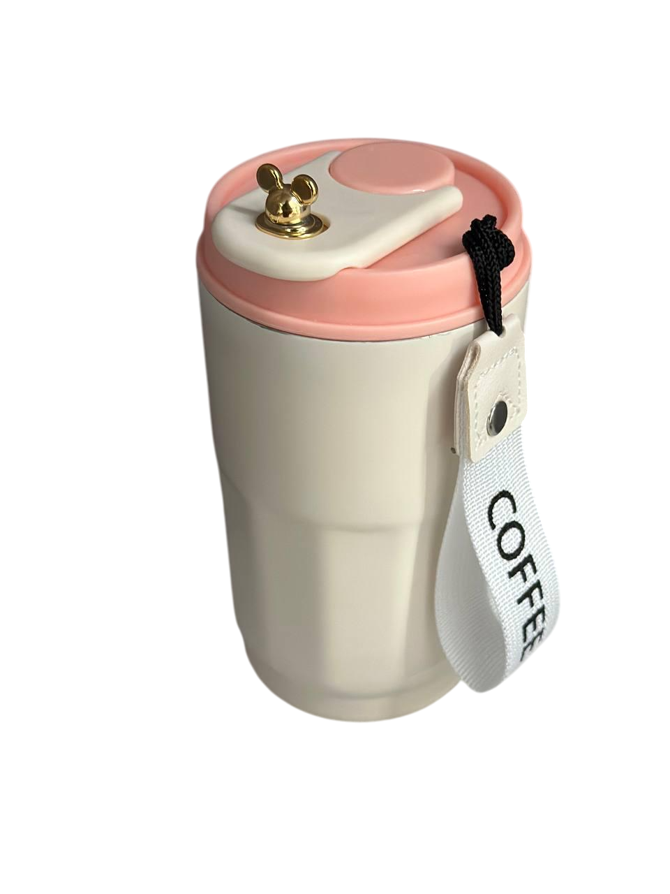 Термокружка Happy Life Coffee из нержавеющей стали 400 мл Белый с розовым (2780916014) - фото 1 Термокружка Happy Life Coffee из нержавеющей стали 400 мл Белый с розовым (2780916014) - фото 1